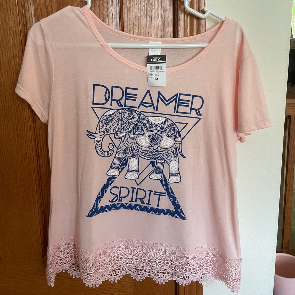 Dreamer Elephant Pink Blouse